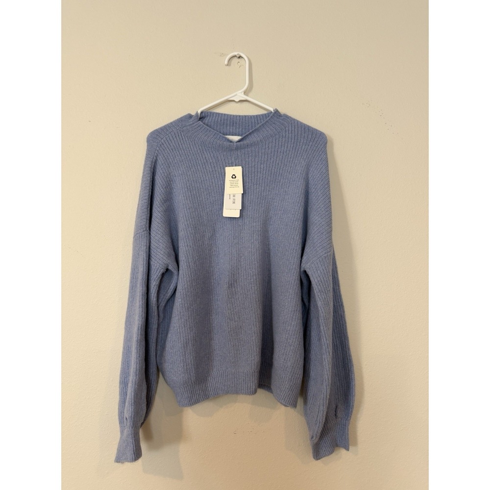 NWT PINQUE LIGHT BLUE SWEATER MADE FOR STITCH FIX WOMEN'S SIZE XL